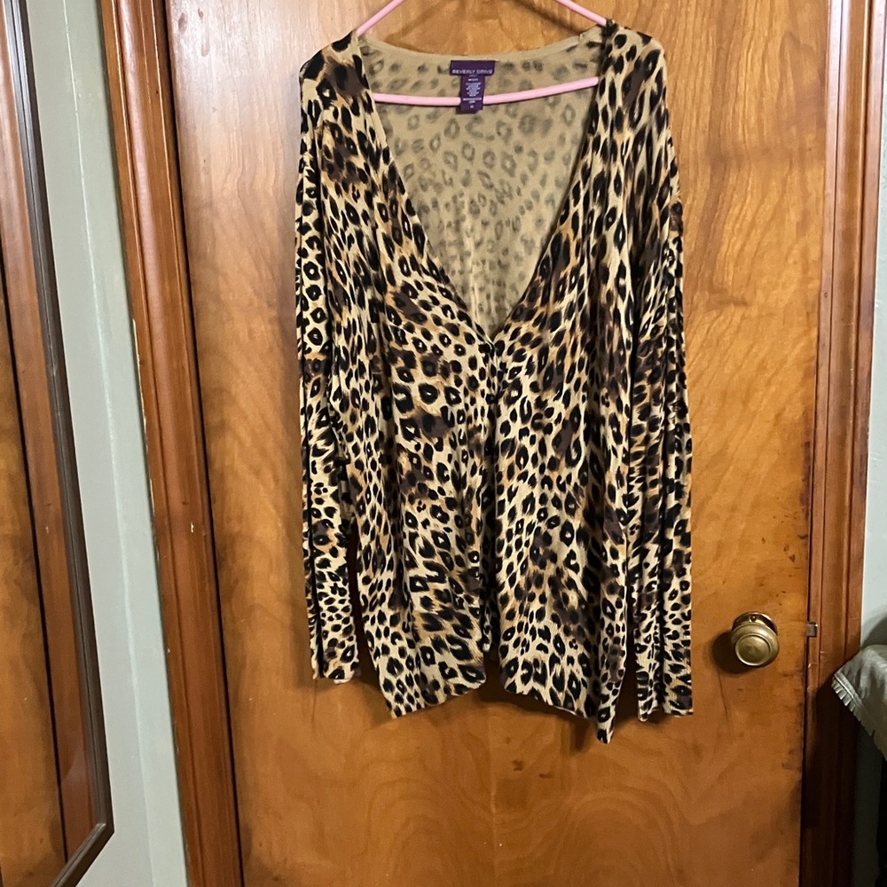 Beverly Drive Leopard Print Cardigan